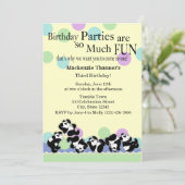 Invitation Panda Mania (Debout devant)