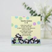 Invitation Panda Mania (Debout devant)