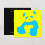 Invitation panda plush (Devant / Derrière)
