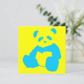 Invitation panda plush (Debout devant)