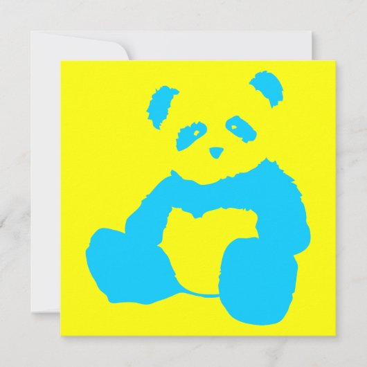 Invitation panda plush (Devant)