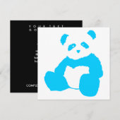 Invitation panda plush (Devant / Derrière)