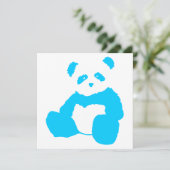 Invitation panda plush (Debout devant)