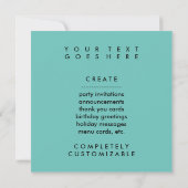 Invitation panda rayures (Dos)