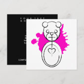 Invitation panda splatz (Devant / Derrière)