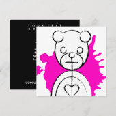 Invitation panda splatz (Devant / Derrière)
