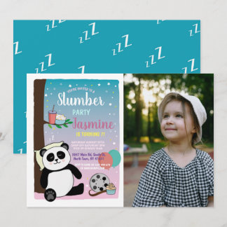 Invitation Panda Stwood Party Anniversaire Films Popcorn Phot
