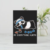 Invitation Panda Workout Gym My Everything (Debout devant)