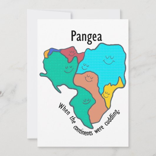 Invitation Pangea Continents Cuddin Multicolor (Devant)
