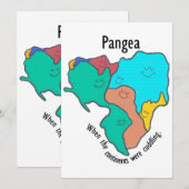 Invitation Pangea Continents Cuddin Multicolor (Devant / Derrière)