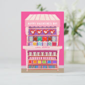 Invitation Panier à bonbons Illustré Valentine Classroom Phot (Debout devant)