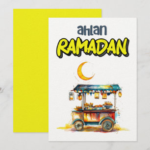 Invitation Panier alimentaire Ramadan Arabian Street avec lan