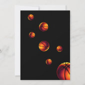 Invitation Panier de Basketball Sport Anniversaire (Dos)