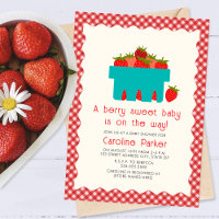 Panier de fraise Berry Sweet Baby En vichy