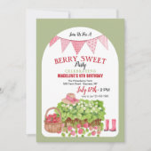 Invitation Panier de fraises (Devant)