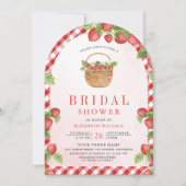 Invitation Panier de fraises Fête des mariées Arche douce Ber (Devant)