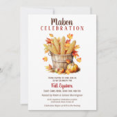 Invitation Panier de maïs et de Citrouille Mabon Fall Equinox (Devant)