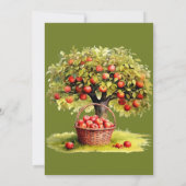 Invitation Panier de Marché d'Automne de la Pomme de Mes Yeux (Dos)