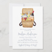 Invitation Panier de panier de pique-nique moderne (Devant)