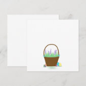 Invitation Panier de Pâques (Devant / Derrière)