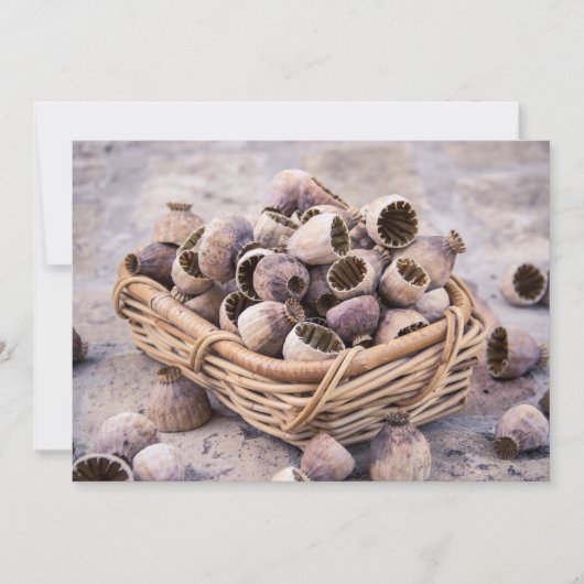 Invitation Panier des clous de girofle secs de cosse (Devant)