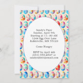 Invitation Panier d'oeufs de Gnome de charme Brunch de Pâques (Dos)