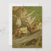 Invitation Panier en osier du maïs indien automne (Dos)