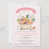 Invitation Panier fermier Hors du marché douche à nuptiale fl (Devant)