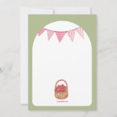 Invitation Panier fraise (Dos)