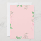 Invitation Panier Fraises Bow Two Sweet 2e anniversaire (Dos)