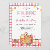 Invitation Panier Pique-Nique Panier Panier Pique-Nique Paid  (Devant / Derrière)