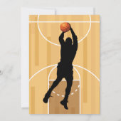 Invitation Paniers de Basketball C'est l'heure du jeu Anniver (Dos)