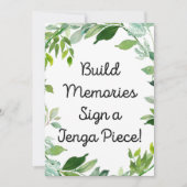 Invitation Panneau botanique vert 5x7" Taille (Devant)