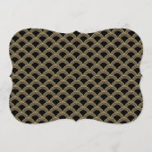 Invitation Panneau d'accueil Mariage Gatsby Black & Gold des  (Dos)