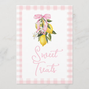 Invitation Panneau de Baby Shower La Dolce Vita Citron Arc Ro