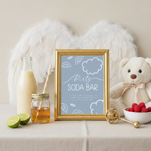 Invitation Panneau de bar de soda sale "Petit morceau de ciel