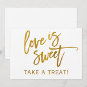 Invitation Panneau de candy bar / buffet de mariage 5X7 | Feu (Devant / Derrière)