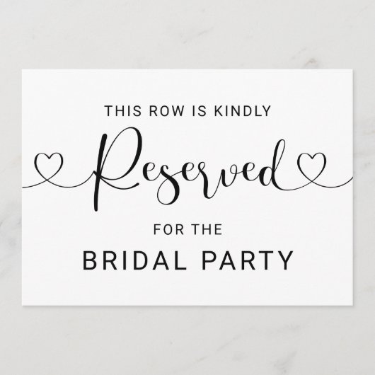 Invitation Panneau de cérémonie Mariage de script de code de  (Devant)