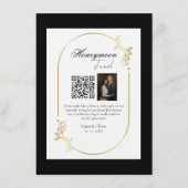 Invitation Panneau de code QR Cadeaux de Lune de Miel Mariage (Devant)