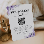 Invitation Panneau de code QR du Fonds pour lune de miel viol