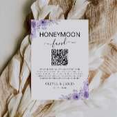 Invitation Panneau de code QR du Fonds pour lune de miel viol
