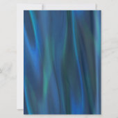 Invitation Panneau de corbeille de mariage en satin bleu (Dos)