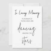 Invitation Panneau de danse Modèle, tongs Mariage chic (Devant)