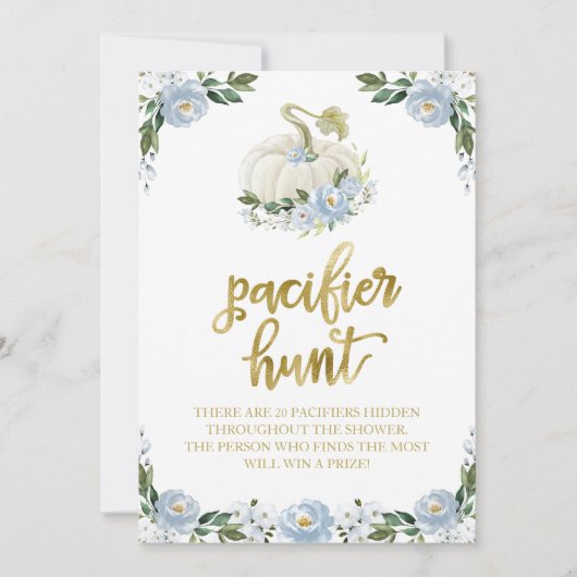 Invitation Panneau de jeu de chasse à la tétine pour garçon a (Devant)