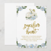 Invitation Panneau de jeu de chasse à la tétine pour garçon a (Devant / Derrière)