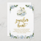 Invitation Panneau de jeu de chasse au hochet garçon automne (Devant / Derrière)