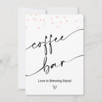 Panneau de la barre de café moderne avec points ro