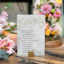 Panneau de la table Mariage du tableau de sièges 2