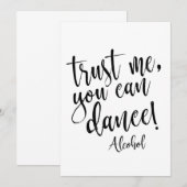 Invitation Panneau de mariage abordable 'Faites-moi confiance (Devant / Derrière)