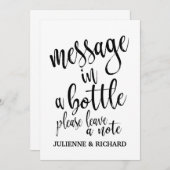 Invitation Panneau de mariage abordable Message dans une bout (Devant / Derrière)